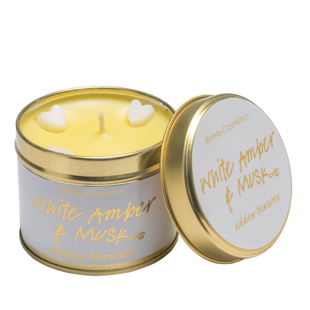 Bomb Cosmetics White Amber & Musk Tin Candle £9.89